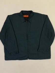 Red Kap Mechanic Technician Work Jacket 4XL-Long Green Industrial Uniform #B06 - Picture 1 of 5