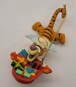 Vintage Disney Grolier Tigger Christmas Magic Ornament 1990's New With Box - Picture 1 of 7