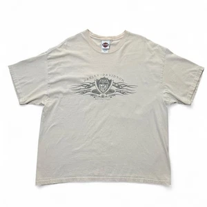 Vintage 2004 Harley Davidson Tan Y2K Tribal Graphic Biker Motorcycle T-shirt XXL - Bild 1 von 7