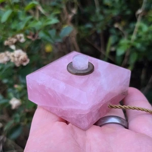 Antique Rose Quartz Servants Bell Push Call Button - Carved c19th Superb Switch - Picture 1 of 13