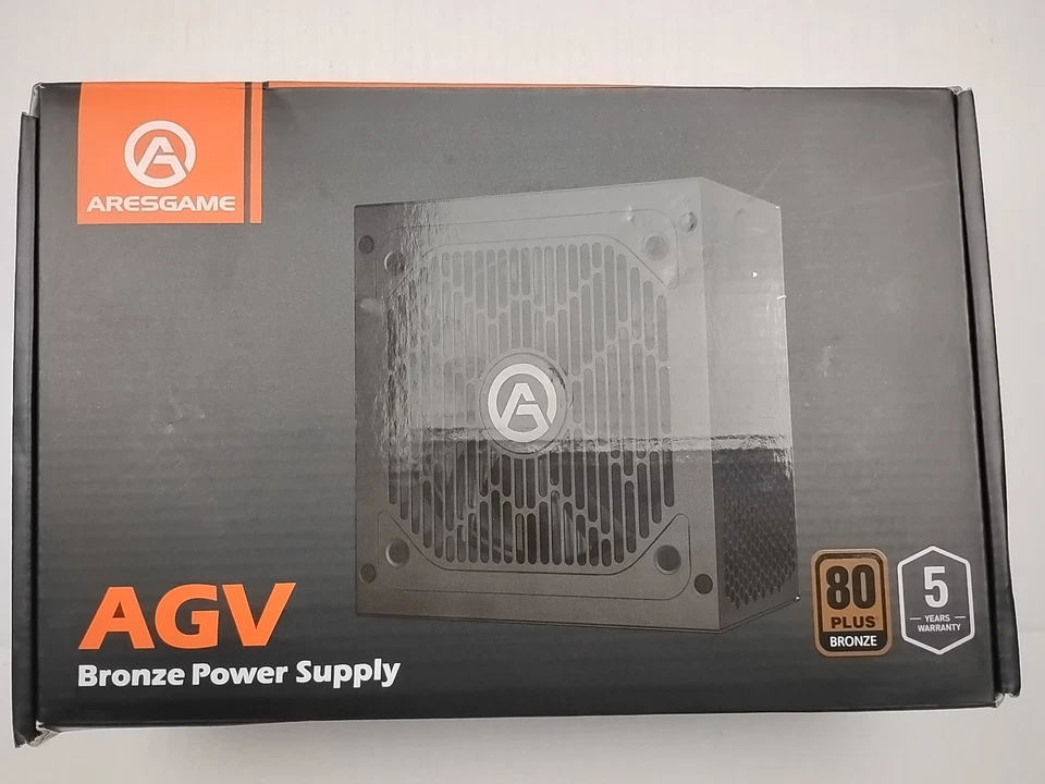 New Aresgame AGV750 750W Power Supply 80 Plus Bronze Cert. Semi-Modular ATX PSU - Image 1 of 1