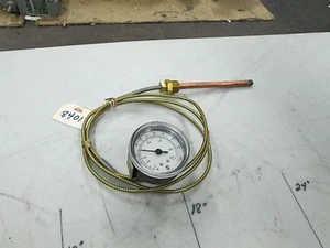 US Gauge Temperature Indicator W/6" Sensing Element 0-150F 1/2" MNPT 6'Cable NEW - Picture 1 of 2