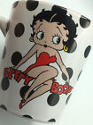 Betty Boop Mug Polka Dots 12oz EUC Black dots Red Letters Red inside