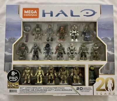 Mega Construx Pro Builders Halo 20th Anniversary Character Pack Amazon Exclusive - Image 1 of 2