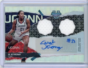 2024-25 Bowman U Best Sarah Strong Dual Player Worn Patch Refractor Auto - UConn - Bild 1 von 2