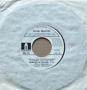 Sylvia DESAYLES Barefoot in the park /Go FRANCE Promo 7" 45  ODEON FOS 119 (1967 - Bild 1 von 2