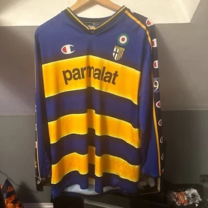 Awsome Authentic Parma Long Sleeve Shirt Xl 2000-2001 Season Long Sleeve - Picture 1 of 3