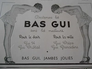 Pub 1938 - Bas Gui pour le soir pour la ville - Imagen 1 de 1