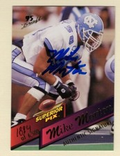 1995 Superior Pix Football Mike Morton Autograph (North Carolina Tar Heels)