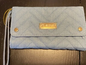 Brandneue Bebe Light Denim Sophia dreifach faltbare Geldbörse - Bild 1 von 10