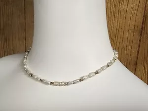 Collar de perlas de agua dulce de colección ¿oro 16 pulgadas de largo? Con buen broche - Imagen 1 de 14