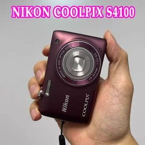 Nikon COOLPIX S4100 PURPLE Digital Camera 14.0MP 5x Optical Zoom Touch Screen - Picture 1 of 7