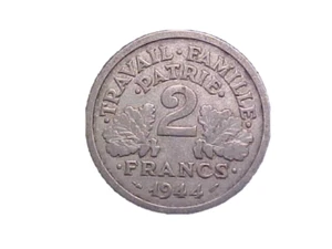 1944 France 2 Francs KM# 904 - Very Nice Circ Collector Coin! -c1984xux - Picture 1 of 2