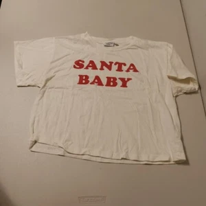 großes Might Fine Junior Mädchen kurzärmliges kurzärmliges Weihnachten T-Shirt, SANTA BABY - Bild 1 von 2