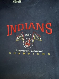 Vintage Cleveland Indians 1997 American League Champions MLB SweatShirt Size XL - Bild 1 von 3