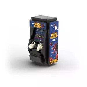 BRICK INVADERS Arcade Machine ❤️ STICKER fit for building blocks tiles /7101 - Bild 1 von 1