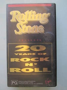 ROLLING STONE: 20 YEARS OF ROCK N ROLL - VHS 1989 - Picture 1 of 3