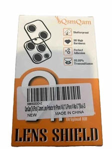 QsmQam Lens Shield iPhone 14 Silber Glitzer iPhone 14 6,1" 14 Max 6,7" - Bild 1 von 1