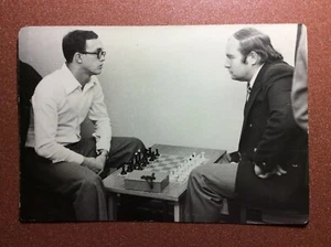 CHESS Meeting university teachers and former students. Real photo USSR 1976♟️ - Picture 1 of 2