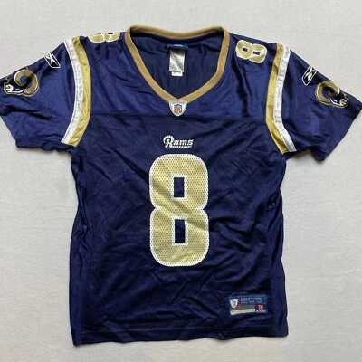 Camiseta para mujer Rams NFL azul manga corta #8 Sam Bradford Foto 1 de 4