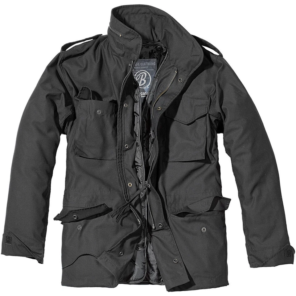 Brandit M-65 Herren Feldjacke - Schwarz, XL (31082)