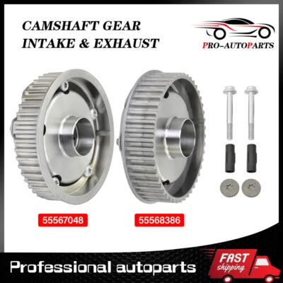 Repuesto para Chevrolet Aveo Cruze Sonic 2010-17 árbol de levas admisión y escape de engranajes Foto 1 de 4