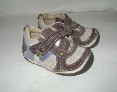 ZAPATOS DEPORTIVOS DE VESTIR STRIDE RITE TRENT NIÑOS PEQUEÑOS talla 4 M CUERO MARRÓN TOSTADO Foto 1 de 4