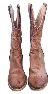 VERY VOLATILE WOMEN'S RHINESTONE STUDDED WESTERN COWBOY BOOTS SIZE 6.5 - Picture 1 of 10