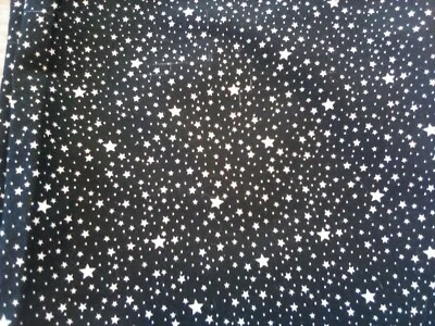 Avlyn Not So Basic Black & White Star Pattern Cotton Fabric 3 Pieces 3+ Yards - Image 1 of 4