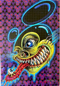 Mick Eye Mouse Emek Blotter Art Print Poster 2024 SIGNED S/N #/200 mickey disney - Picture 1 of 6