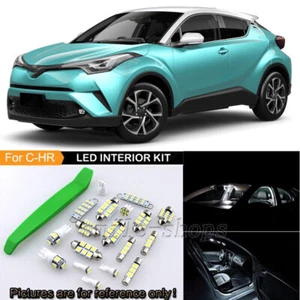 Kit de equipamiento de luz LED interior blanca 10X 6000K para Toyota C-HR CHR 2018 + herramienta - Imagen 1 de 10