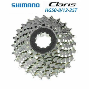 New Shimano CS-HG50-8 Speed 12-25T Mountain Bike Freewheel Cassette Sprocket - Picture 1 of 4