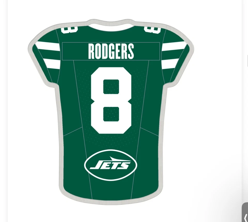 NFL New York Jets Aaron Rodgers Jersey Pin Green Bay Packers Hall of Fame - Image 1 of 1