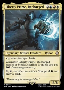 *MtG: 2x LIBERTY PRIME, RECHARGED - Commander Fallout Mythic - magicman-europe* - Bild 1 von 1