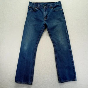 Jeans bootcut uomo Levis 517 33x32 blu cotone denim lavaggio medio - Foto 1 di 10