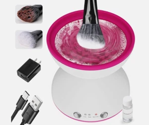 ATAWOL Makeup Brush Cleaner Machine, Two Gears Speed and Dehydration Function - Picture 1 of 8