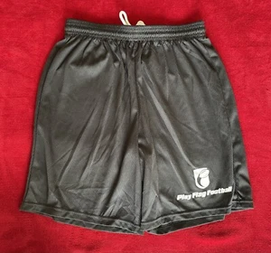 A4 Boy's Youth Play Flag Football Elastic Waist Pleated Black Shorts Size: YL - Picture 1 of 6
