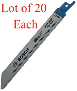 BOSCH RM618 6" 18 dientes por pulgada hojas de sierra recíprocas lote de 20 cada una nueva - Imagen 1 de 2