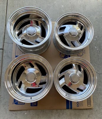 Ruedas escalonadas Old School “Ultra” 15x7 y 15x10 5x5/5x4,75 Chevy años 90 Billet Foto 1 de 4