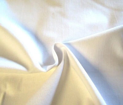 100% Bamboo Fabric White 152cm Fabric Fabric Bamboo Viscose Shirt Fabric - Image 1 of 4