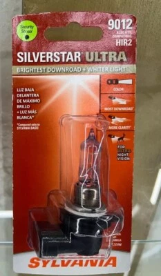 SYLVANIA 9012 SilverStar Ultra High Performance Halogen Headlight Bulb, 1 Bulb - Image 1 of 4