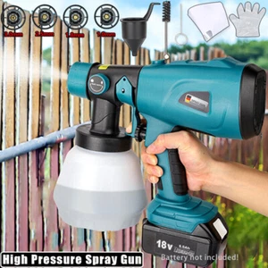 Akku Farbsprühgerät 200W HVLP Elektro Lackierpistole für Makita 18V Akku - Bild 1 von 7