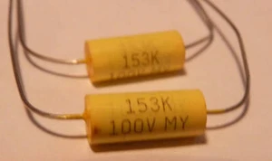 2 Guitar Tone Capacitors 0.022uF Mylar Film Pro Audio Quality Super Low ESR - Picture 1 of 1