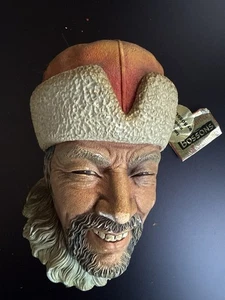 1966 Bossons Chalkware Himalayan Head Vintage Wall Decor Congleton England - Picture 1 of 3