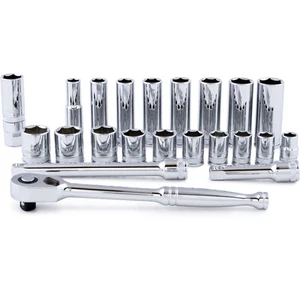 TITAN 22-PC METRIC 3/8" DR SOCKET SE - Picture 1 of 1
