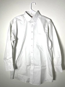Roundtree & Yorke Gold Label Men’s Shirt 15.5x32 White Fitted Non-Iron EZ Wash - Picture 1 of 5