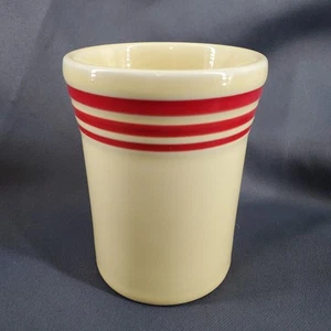 Fiesta HLCCA Marfil con Vaso Retro Rayas Rojas - Imagen 1 de 3