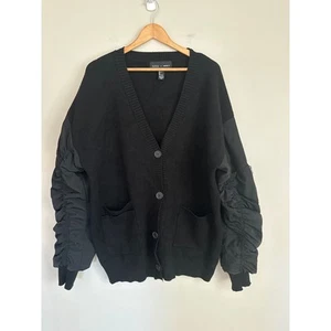 Unisex Barneys New York Utility Cardigan Sweater Button Up Size Large - Picture 1 of 9