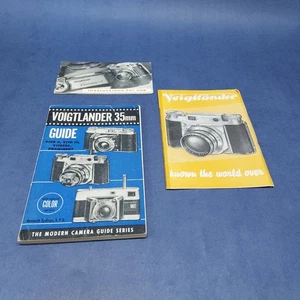 Vintage Voigtlander Literature Lot Prominent Instructions & 35mm Guide Series - Picture 1 of 13