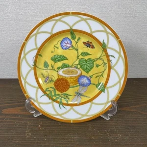 Hermes La Siesta Dessert Plate 22.5 cm porcelain dinnerware flower 031 - Picture 1 of 12
